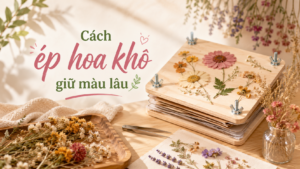 cách ép hoa khô giữ